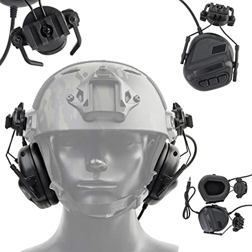 Casque tactique airsoft WLXW sans réduction de bruit couleur noire