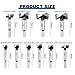 Forstner Drill Bit Set,10PCS Carbide Tipped Forstner Bit for Hard Wood, Wood Drilling Hole Saw Set Woodworking Hinge Cutter Tool Kits for Plastic Plywood