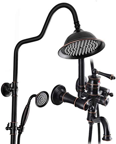 Ensemble de douche en cuivre rétro pour baignoire chic et durable - 2