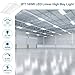 Xbuyee LED Linear High Bay Light 2 Pack 165W/110W/80W Power Tunable, 23100 Lumens 5000K 120-277V Dimmable 2FT, Commercial Linear Hanging Bay Lights for Warehouse Workshop Supermarket Stadium, ETL