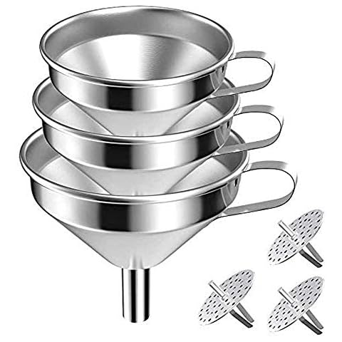 Stainless Steel Funnel Set with Filters Cover