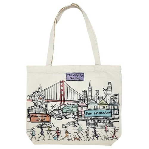 Cities Around the World Artwork Tote Bag Series- Designed in the USA, 17