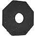 PRO-SAFE 10 lb Rubber Traffic Delineator Post Base: 15.5