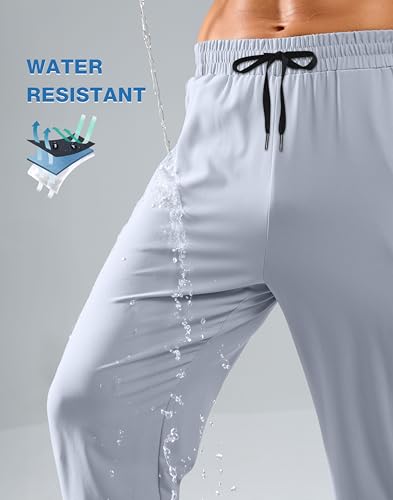 Image of Pudolla Men's Lightweight Hiking Pants Quick Dry Outdoor Sweatpants with Zipper Pockets for Athletic Workout Casual Travel