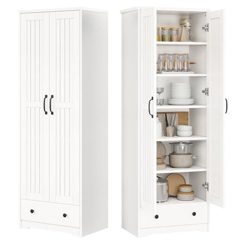Decofy 70' Tall Storage Cabinets, Large Wood Storage...