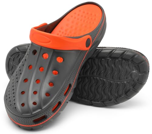 Image of ChayChax Men's and Women's Arch Support Clogs Garden Shoes Slip-on Outdoor Beach Water Sandals with Removable Cushion Footbed