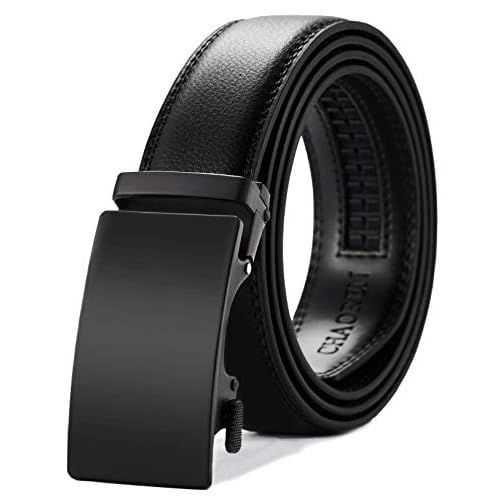 CHAOREN Mens Belt – Mens Ratchet Belt Leather 1 3/8″ for Dress Pant – Micro Adjustable Belt Fit Everywhere