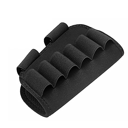 Gexgune Tactical 6 Round Shotgun Culata Munición Titular 12/20 Ga Bullet Carrier Militar Caza Airsoft Rifle Butt Stock Cartucho Bolsa