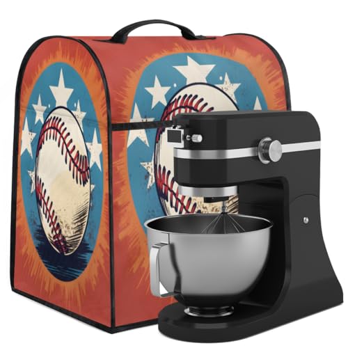 Coffee Maker Cover Sports Baseball Pattern Kitchen Appliance Covers Small Appliance Covers Blender Cover Juicer Cover Dust Covers for Kitchen Appliances with Top Handle and Pockets,Washable,C786
