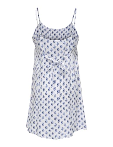 Robe courte à bretelles légère contre la chaleur estivale modèle Cloud Dancer M - 4