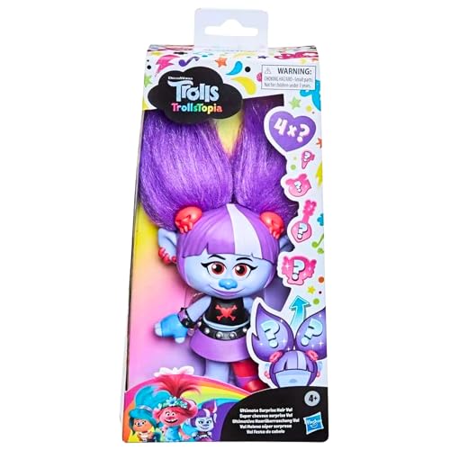 Muñeca DreamWorks Trolls Val con sorpresas en el cabello 22 cm miniatura 2