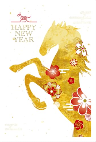 �N��� 2026 �n�K�L �P�O�� �����͂��� �N��͂��� �؎�Ȃ� �ߔN���ܔN �G���t�� �X�փn�K�L ���͈���ς� �C���X�g�t�� (03, �����E�؎�Ȃ�)