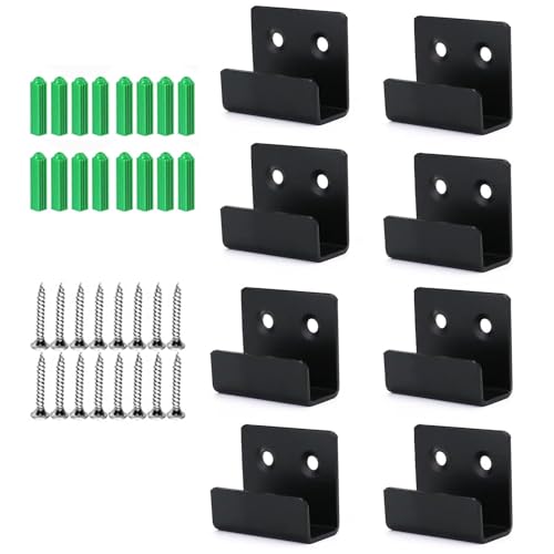 8 Stück U Winkel Schwerlast Wandhaken Innere Nut 20mm äußere Nut 25mm