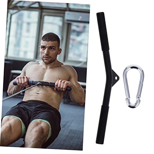Barre de musculation noire pour tirage biceps triceps et dos - 7