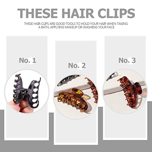 6 Unidades Cabelo Acrílico Banana Clipes De Garra De Plástico Grampos De Cabelo Feminino Tiara De Me