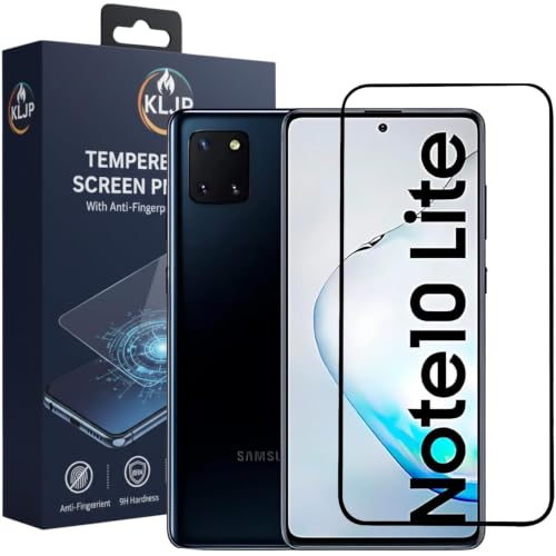 Image of Military-Grade Gorilla Tempered Glass For Samsung Galaxy M51 / A71 / M62 / F62 / Note 10 Lite / A81 / A91 With Installation Kit | Edge to Edge Coverage | Black