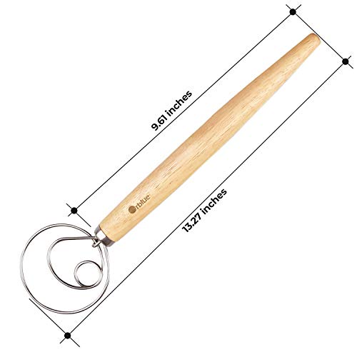 Orblue Deense Deeggarde - Groot - Nederlandse Deeggarde Handmixer voor Brood, Koekjes, Dumplins of Pizzadeeg - Beste Vervanging voor een Mixer en Blender - Bak Gereedschap Ambachtelijke Blender - Image 7