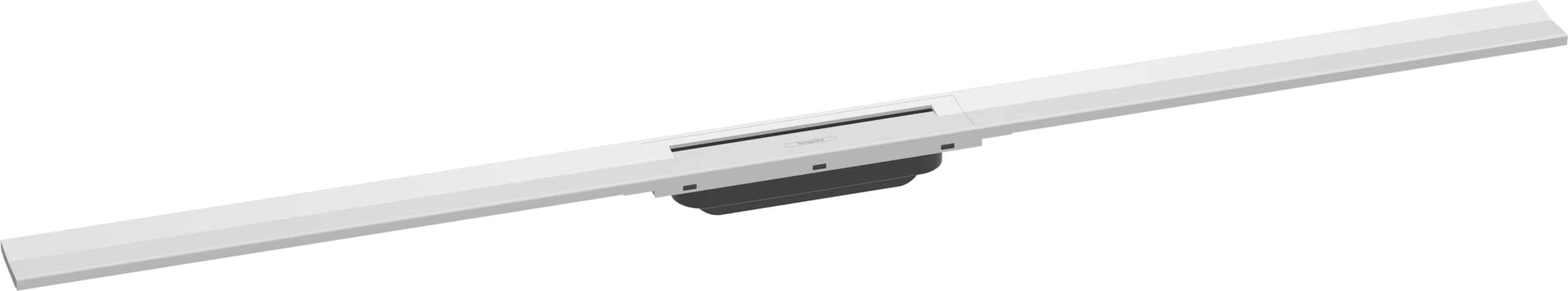 hansgrohe RainDrain Flex - Canaleta para ducha (1200 mm, se puede acortar en el suelo), color blanco mate