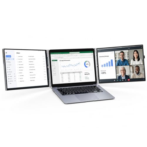 Image of 15'' Laptop Screen Extender + 2.5K 15.6'' Portable Monitor for Laptop