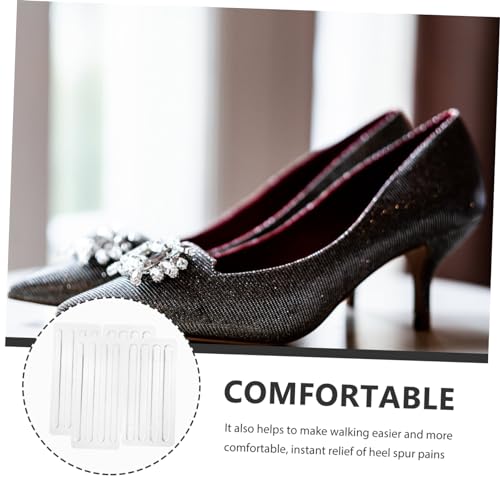 Frcolor 4F177B4YGEL82033XRYC9PR4 16Pcs Pads Stickers Prevention Clear Boob Tape Anti Heel Sticker Non Shoe Pads Woman Shoes Heels Heel Protectors Silicone Heel Tape Spiral Heels Carpet Miss Grasp thumb #6