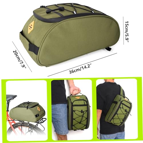 Sac vélo arrière étanche 8l pour transport porte-bagages et cyclotourisme