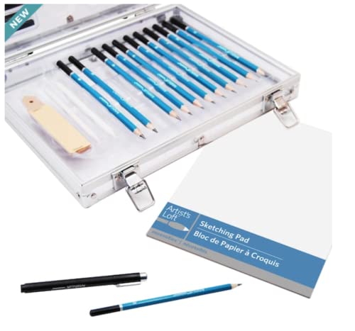38 Piece Clear Case Sketching Set by Artist's Loft