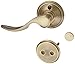 Schlage F94STA609LH Antique Brass Interior Pack St. Annes Left Handed Dummy Lever Interior Pack with Deadbolt Trim