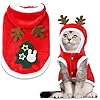 Dog Christmas Outfit, Dog Christmas Hoodie Ve...
