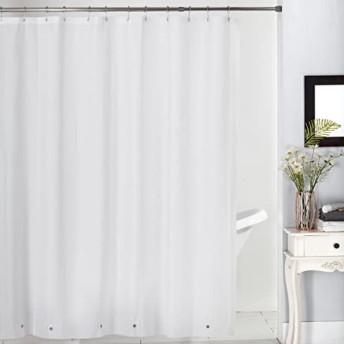 Interior Trends Premium Peva Waterproof Shower Curtain Liner With Rust Proof Metal Grommets And 6 Weighted Magnets (4G - Frosted, 72" W X 72" L - 1 Piece) #TOP4