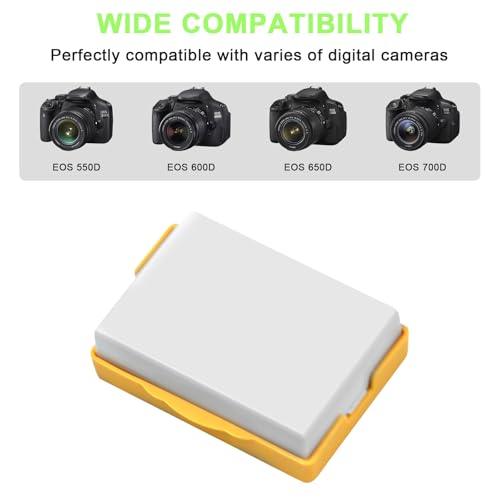 Batería LP-E8 de alta duración y cargador inteligente para EOS 550D 4