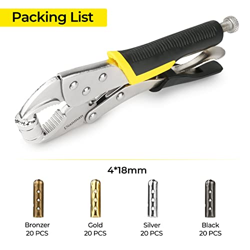 Heavy Duty Aglet Crimping Tool Shoelace Aglets Tool For Repair Shoelace Tips End Hoodie Aglets Plier Aglets Installation Tool (Black) #TOP4