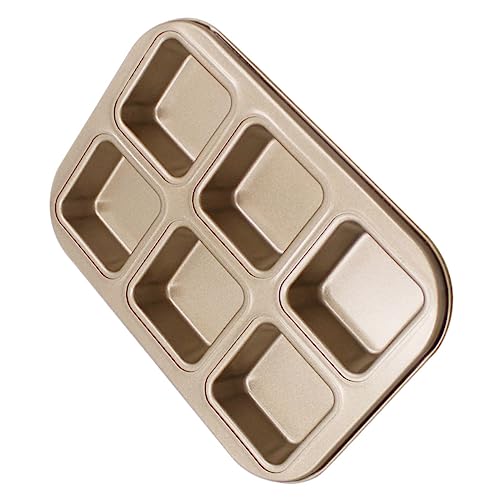 Cabilock 1Pc Nonstick Square Cake Baking Tray Compartment Mould Bakeware for Home Kitchen Professional Bakery Use