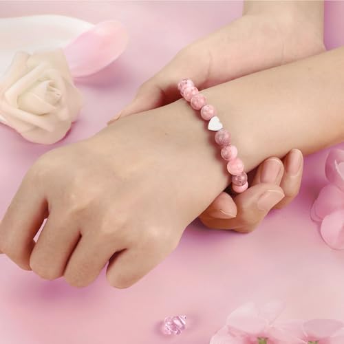 Image of Sereney Birthday Gifts for Girls, Beaded Bracelets as 1 /2 1 2 3 4 5 6 7 8 9 10 11 12 13 14 15 16 Year Old Birthday Gift, Adjustable Cross /Pearl Bracelet as Happy Birthday Gifts for Daughter