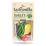 Kit de curry de Tastesmiths - Balti Masala | Todos los ingredientes difíciles de encontrar y frescos que necesitas para hacer un auténtico curry | Receta y guía de calor incluida | Sirve 2-3