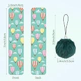 Adecortalk 16 Pcs Cute Bookmarks Bulk Colorful Book Marks with Pompom Pendant Gifts for Reading Kids Boys Girls Book Lovers Reading Presents Classroom Reading Prizes Party Favor