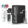 Frizzlife RO Reverse Osmosis Water Filtration System - 800 GPD Fast Flow Under Sink RO Filter, Tankless, Alkaline Mineral PH, 2:1 Drain Ratio, PD800-TAM4, with Two Year Replacement Filters