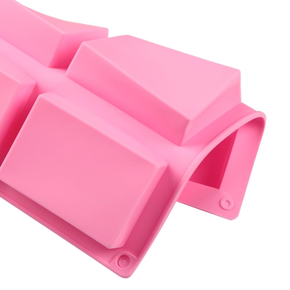 Fatti a Mano Stampo Sapone, Stampi in Silicone per Sapone, Silicone Soap Mold, Stampi per Sapone, Adatto per La Produzione di Saponi, 3 Pezzi (Rosa + Blu + Viola