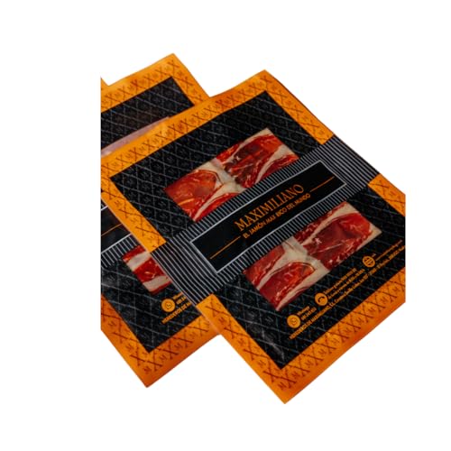 Maximiliano Jabugo - Paleta Cebo de Campo - Paleta 100% Ibérica - 1 Estuche de 80 gr - Cortada a Mano - Exclusiva y Auténtica - Curación 18 Meses - Crianza en Libertad - Origen Sierra de Huelva
