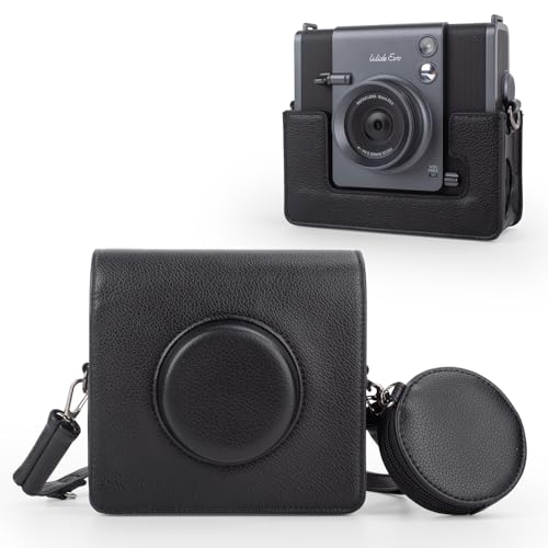 Funda MUZIRI para cámara instax Wide EVO con bolsillo pequeño