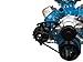 Chap Performance Compatible with Small Block Ford Electric Water Pump Alternator Bracket 289 302 V-Belt SBF BLACK