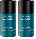 Davidoff Cool Water Deodorant Stick – Aromatischer Fougère-Duft für Herren – Mit Noten von Minze, Lavendel und Amber - Langanhaltender Duft, 75ml (Packung mit 2)