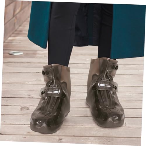 Cubrecalzados reutilizables para hombre y mujer de Toddmomy, protectores contra la lluvia, cubiertas ligeras y resistentes a rasgones para uso al aire libre en días lluviosos miniatura 3