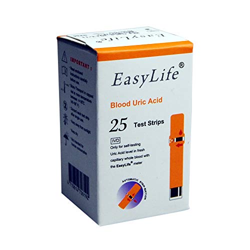 EasyLife Blood Uric Acid Test Strips (25 pcs./vial)