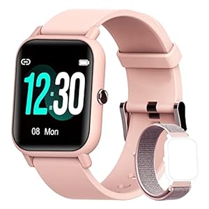 Blackview Smartwatch Damen, Fitness Tracker, 1,3 Zoll HD Voll Touchscreen, Armbanduhr mit Pulsmesser Schlafmonitor, SpO2, Schrittzähler Uhr Sportuhr Stoppuhr Aktivitätstracker für Android iOS, Rosa