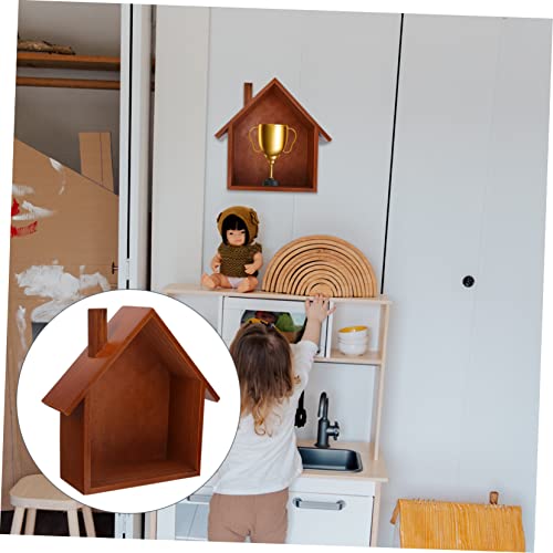 Support de rangement mural en bois étagère maison décorative intérieure - 8