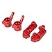 RiToEasysports RC Set di Tazze di Sterzo per Sedile Anteriore C in Lega di Alluminio Kit di Sterzo per Auto con Telecomando per Slash 2WD 1/10 RC Car(Rosso)