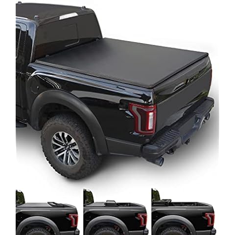 Lyon Cover 5'7" 67.4inch Soft Quad-Fold Truck Bed Cover Compatible with 2009-2025 Dodge Ram 1500 Tonneau Cover Cover