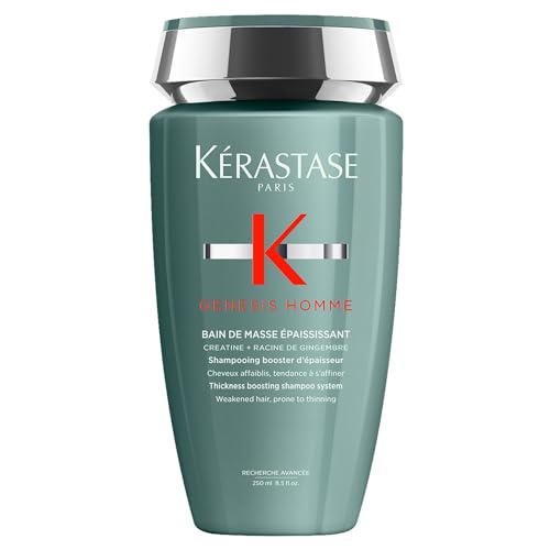 Kérastase, Genesis Homme, Shampoo per Capelli Indeboliti Tendenti Ad Assottigliarsi, Bain de Masse Épaississant, 250 ml