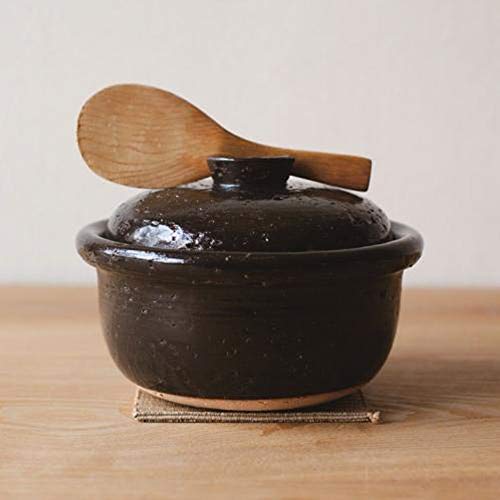 Japanese-Donabe-Kago-Rice-Cooking-Pot-2-Go-1200cc-Black