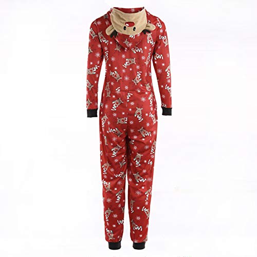 CIYCUIT Family Christmas Pjs Matching Sets Reindeer Onesie Pajamas for Family4